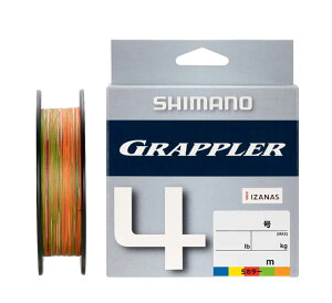 �V�}�m �O���b�v���[ 4 PE LD-A62W 0.8/1/1.2/1.5/2/3�� 200m 10m x 5�J���[ shimano