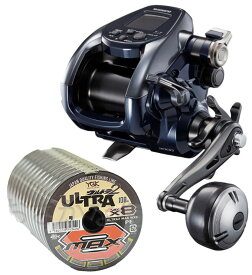 シマノ 22 フォースマスター 3000 PEライン6号300mセット(Xブレイド ウルトラMAX WX8) 右巻き 電動リールに糸を巻いてお届け shimano