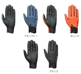 シマノ 03 タイタニューム・アルファ グローブ 指出し GL-052Y ブルーグレー/ブラック/オレンジ shimano