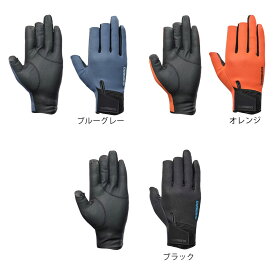 シマノ 03 タイタニューム・アルファ グローブ 3 セミロング GL-055Y ブルーグレー/ブラック/オレンジ shimano
