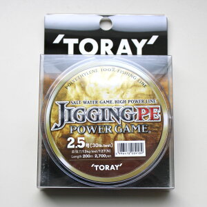 �W�M���OPE�p���[�Q�[�� 200m 30lb 2.5�� �����@JIGGING PE POWER GAME ���C�� �W�M���O TORAY �l�c����