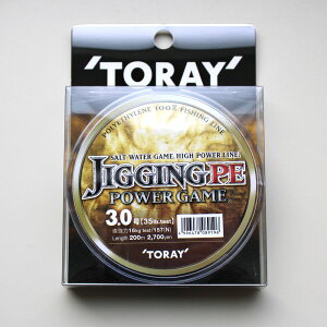 �W�M���OPE�p���[�Q�[�� 200m 35lb 3�� �����@JIGGING PE POWER GAME ���C�� �W�M���O TORAY �l�c����