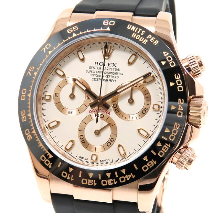 楽天市場 Rolex ロレックス コスモグラフ デイトナln G番 アイボリー文字盤 K18pg 750 ピンクゴールド ラバー セラミックベゼル 自動巻 腕時計 メンズ 送料無料 仕上 タイミング調整済 中古 大阪屋質店