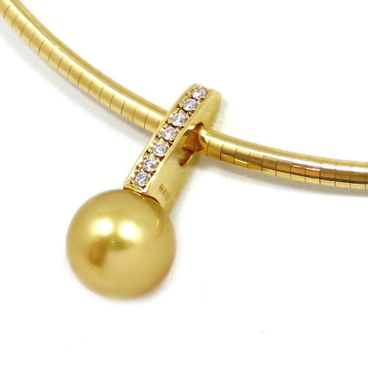 楽天市場】MIKIMOTO ミキモト ゴールデンパール ダイヤ ネックレス  