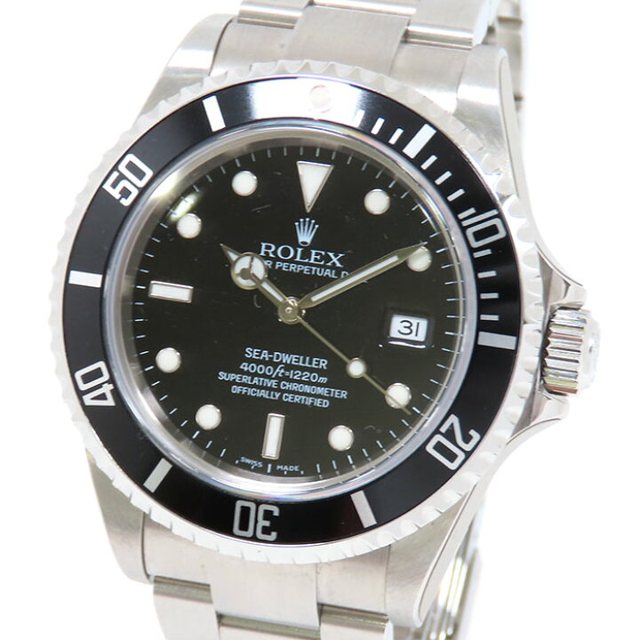 楽天市場】ROLEX ロレックス シードゥエラー 16600 Z番 ブラック文字盤  