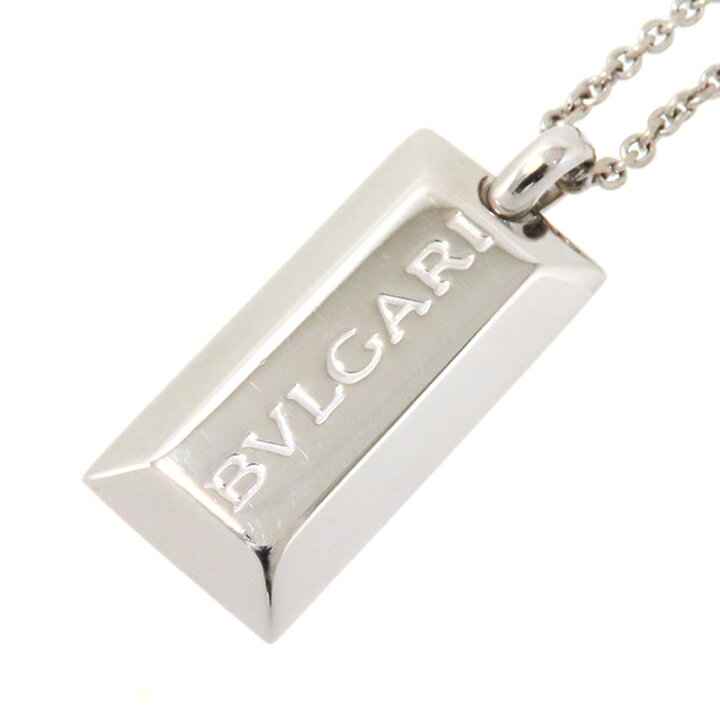 楽天市場】BVLGARI ブルガリ インゴット ネックレス K18WG 750 
