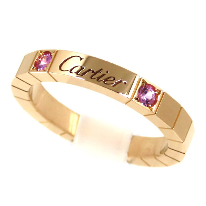 楽天市場】Cartier カルティエ ラニエール 2P ピンクサファイア リング 