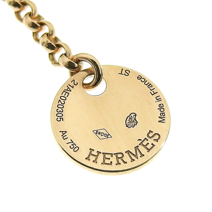 楽天市場】HERMES エルメス ケリークロシェット ブレスレット K18PG 