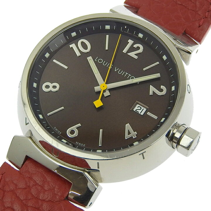 楽天市場】LOUIS VUITTON ルイヴィトン タンブール デイト クォーツ  