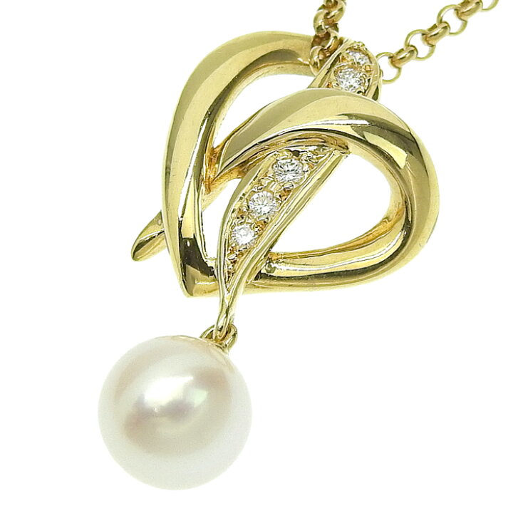 楽天市場】MIKIMOTO ミキモト ハート モチーフ 1P パール ダイヤ  