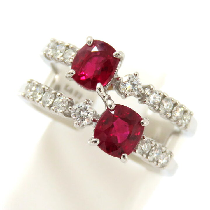 楽天市場】TASAKI タサキ ルビー ダイヤ リング K18WG 750 ホワイト  