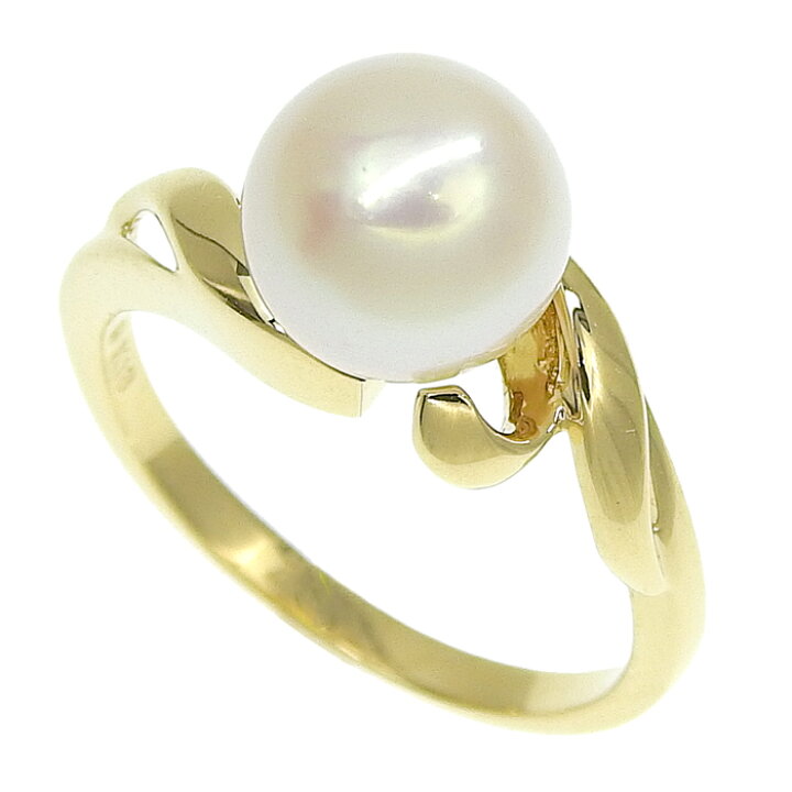 楽天市場】MIKIMOTO ミキモト パール リング K18YG イエローゴールド  