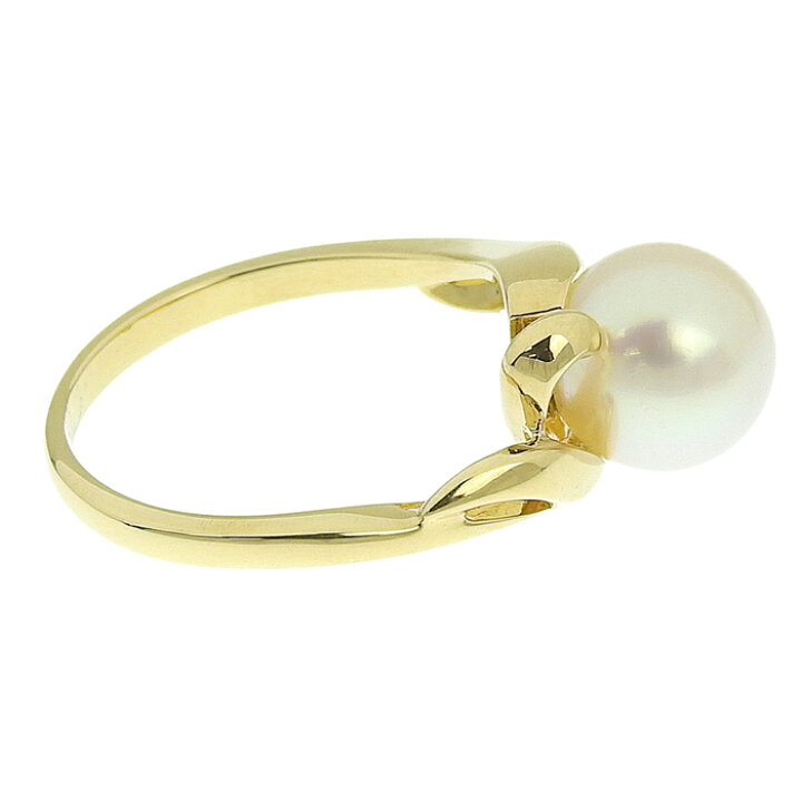 楽天市場】MIKIMOTO ミキモト パール リング K18YG イエローゴールド  