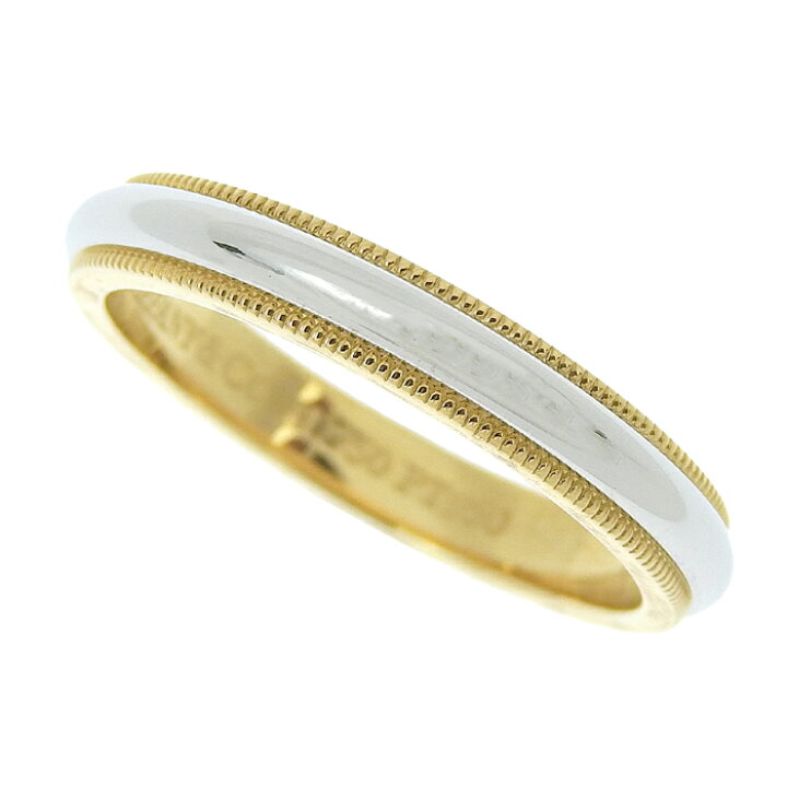 楽天市場】TIFFANY&Co ティファニー ミルグレイン バンドリング K18YG  