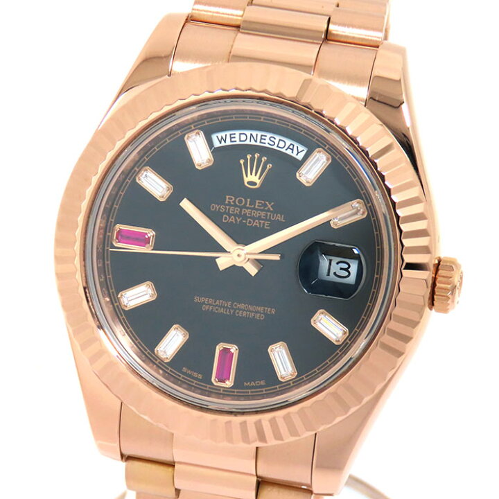 楽天市場】ROLEX ロレックス デイデイト2 8Pダイヤ 2Pルビー 218235BG 