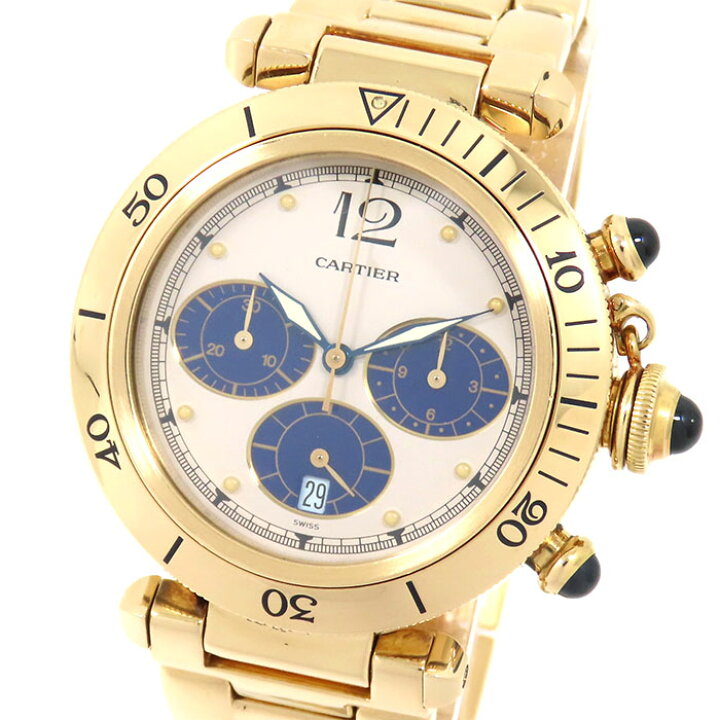 カルティエ Cartier パシャ ドゥ カルティエ クロノグラフ WGPA0017