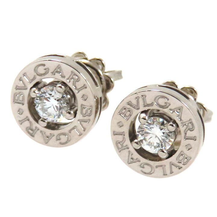 楽天市場】BVLGARI ブルガリ ブルガリブルガリ ダイヤ ピアス K18WG  