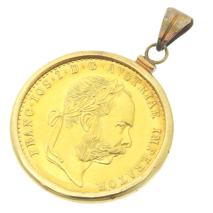楽天市場】フランツ・ヨーゼフ1世 4ダカット 金貨 ペンダント トップ 
