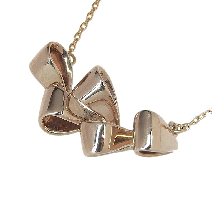 楽天市場】TASAKI タサキ デザイン ネックレス K18PG 750 ピンク  