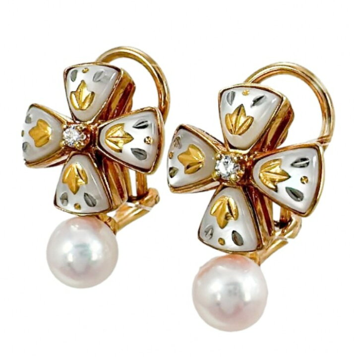楽天市場】MIKIMOTO ミキモト ピクウェ シェル パール ダイヤ 