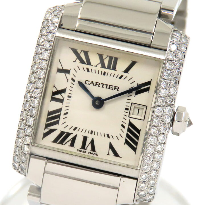 楽天市場】Cartier カルティエ タンクフランセーズ MM W51011Q3 ダイヤ  