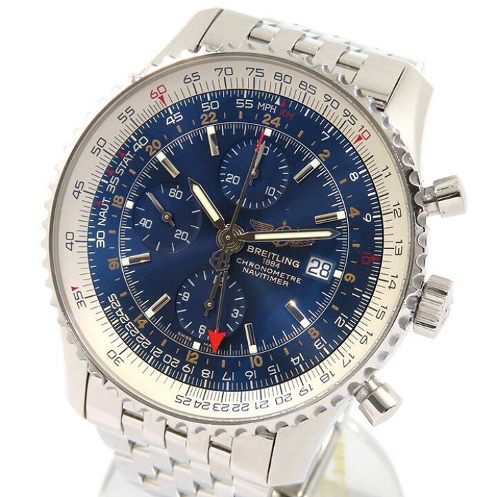 楽天市場】BREITLING ブライトリング ナビタイマー ワールド A24322 