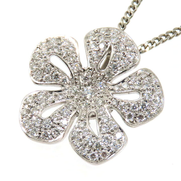 楽天市場】CELINE セリーヌ フラワーモチーフ ダイヤ ネックレス Pt900  