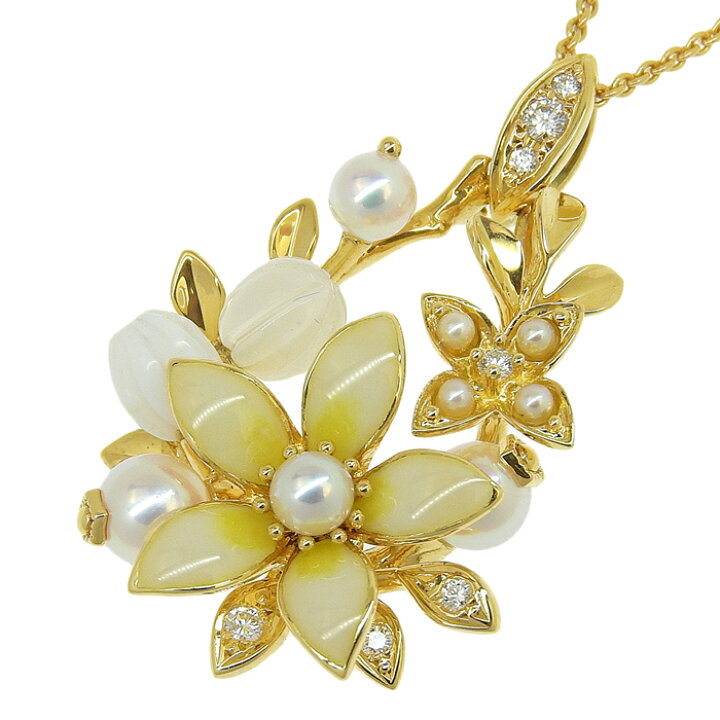 楽天市場】MIKIMOTO ミキモト フラワー モチーフ パール ダイヤ 
