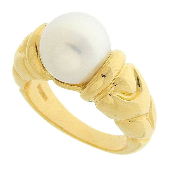 楽天市場】BVLGARI ブルガリ パッソドッピオ パール リング K18YG 750 
