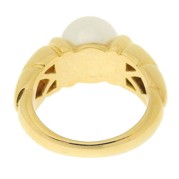 楽天市場】BVLGARI ブルガリ パッソドッピオ パール リング K18YG 750 