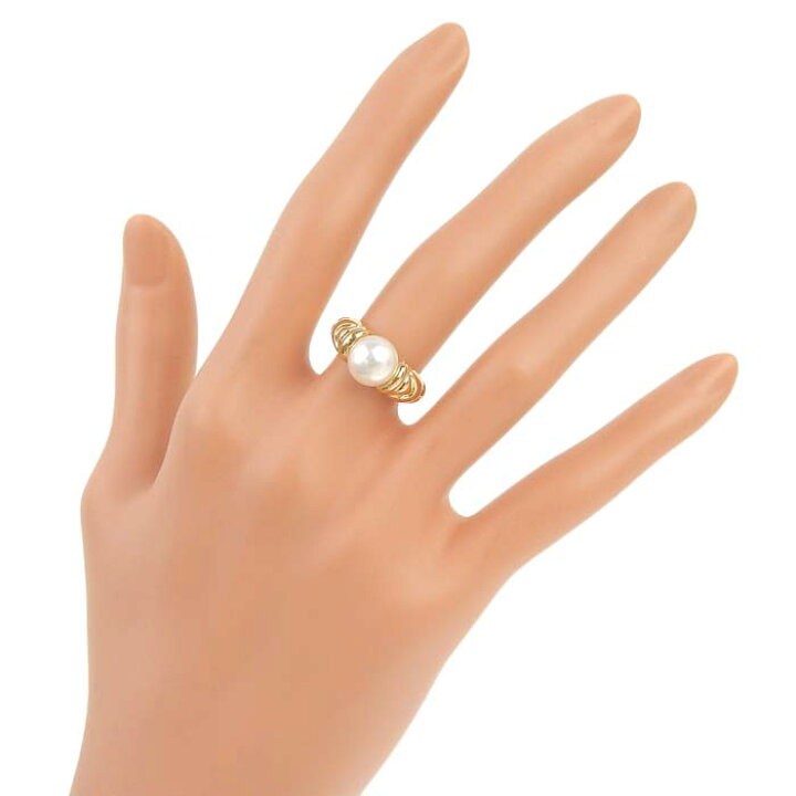 楽天市場】BVLGARI ブルガリ パッソドッピオ パール リング K18YG 750 