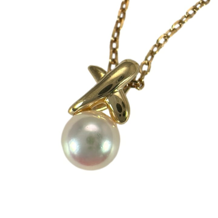 楽天市場】MIKIMOTO ミキモト デザイン パール ネックレス K18YG 750 