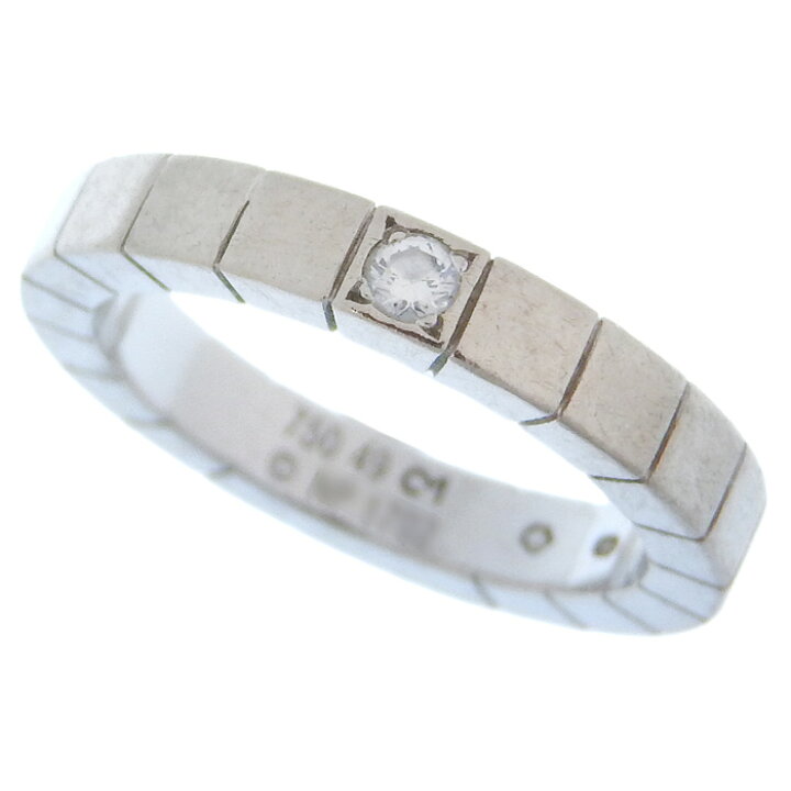 楽天市場】Cartier カルティエ ラニエール 1P ダイヤ リング K18WG 750 