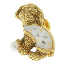 楽天市場】犬（素材（貴金属）イエローゴールド）（ブローチ 