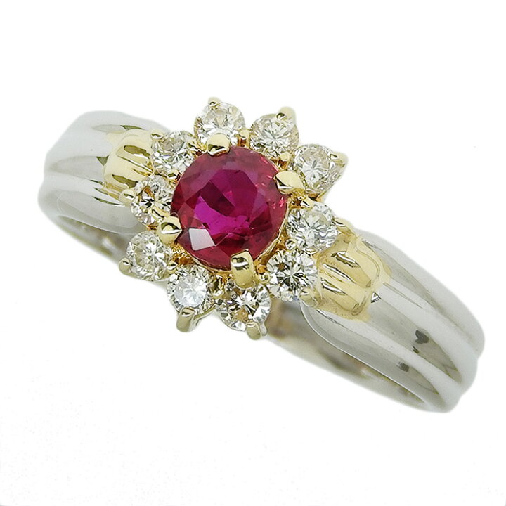 楽天市場】JEWELRY MAKI ジュエリーマキ フラワー モチーフ ルビー 