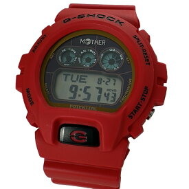CASIO カシオ Gショック MOTHER コラボ 第2弾 限定モデル GW-6900MOT24-4JR ブラック文字盤 樹脂 ラバー 赤 レッド ほぼ日 腕時計 ソーラー 電波 メンズ 送料無料 241001015565 ▲