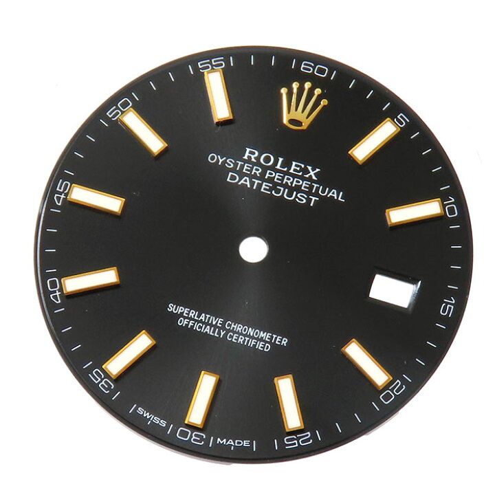 楽天市場】ROLEX ロレックス デイトジャスト ブラック文字盤 針 セット 