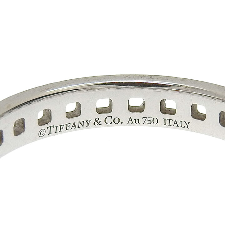 楽天市場】TIFFANY & Co. ティファニー Tトゥルー ナロー リング K18WG 