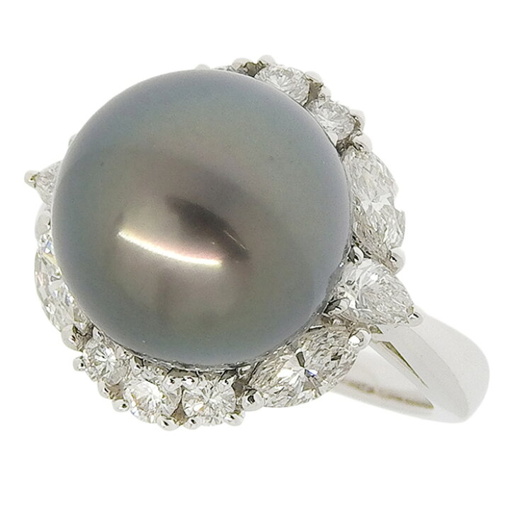 楽天市場】MIKIMOTO ミキモト デザイン 黒蝶 パール ダイヤ リング 