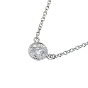 y|Cg10{ ő10~N[|ʌzTIFFANY & Co. eBt@j[ oCU[h _C lbNX Pt950 v`i _Ch 0.23ct 39cm  ANZT[ fB[X 