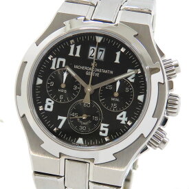 VACHERON CONSTANTIN ヴァシュロンコンスタンタン オーヴァーシーズ クロノグラフ 49140/423A-8886 ブラック文字盤 SS ステンレススチール 自動巻 メンズ 腕時計 送料無料 241001020876