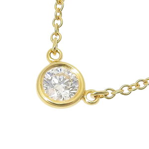 【ポイント7倍& 最大10万円割引クーポン数量限定 10/24 20時から】TIFFANY & Co. ティファニー バイザヤード ダイヤ ネックレス K18YG 750 イエローゴールド ダイヤモンド 40.5cm 首飾り アクセサリー
