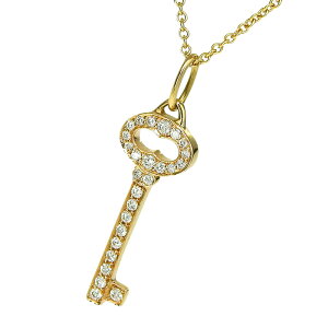 y|Cg5{ ő10~N[|ʌzTIFFANY & Co. eBt@j[ I[o L[ _C lbNX K18YG 750 CG[S[h _Ch 46cm  ANZT[ fB[X 