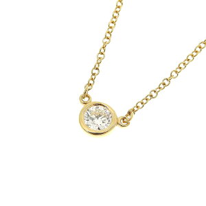 TIFFANY & Co. eBt@j[ oCU[h _C lbNX K18YG 750 CG[S[h _Ch 0.20ct 40.5cm  ANZT[ fB[X  240101804240 