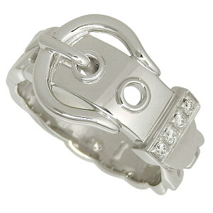 HERMES エルメス ブックルセリエ ダイヤ リング K18WG 750 ホワイトゴールド ダイヤモンド #48 8号相当 指輪 アクセサリー レディース 送料無料 240101806516 ★