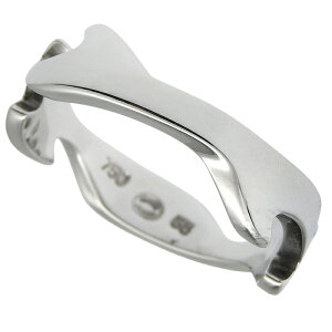GEORG JENSEN ジョージジェンセン フュージョン リング K18WG 750 ホワイトゴールド #55 15号相当 指輪 アクセサリー レディース 送料無料 240101811211 ★