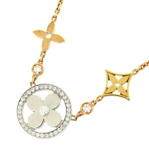 LOUIS VUITTON ���C���B�g�� �R���G �C�f�B�[�� �u���b�T�� �_�C�� �l�b�N���X Q93541 K18YG K18WG K18PG 750 �C�G���[�S�[���h �z���C�g�S�[���h �s���N�S�[���h �_�C�������h 41cm �A�W���X�^�[�t ���