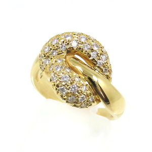 TASAKI タサキ デザイン ダイヤ リング K18YG 750 イエローゴールド ダイヤモンド 0.40ct 11号 指輪 アクセサリー ユニセックス 送料無料 241100087328