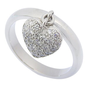 TIFFANY & Co. ティファニー センチメンタル ハート パヴェ ダイヤ リング Pt950 プラチナ ダイヤモンド 10号 指輪 アクセサリー レディース 送料無料 241100082829 ★