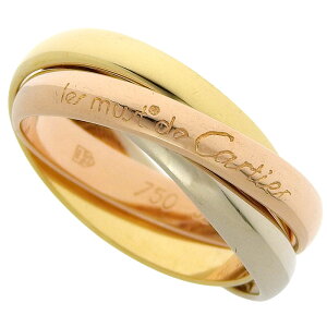 CARTIER カルティエ トリニティ リング スモールモデル K18YG K18WG K18PG 750 イエローゴールド ホワイトゴールド ピンクゴールド #52 12号 指輪 アクセサリー レディース 送料無料 240101754673 ★